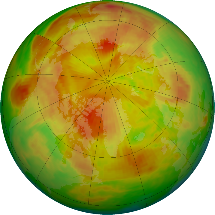 Arctic ozone map for 16 May 1982